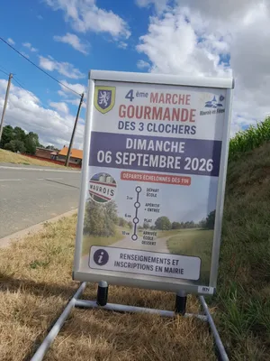Maurois - Panneau rue principale (Direction Bertry)