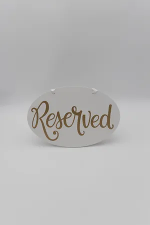 Reserved Signs (White)