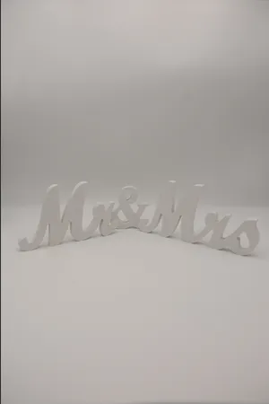 Wooden Mr. & Mrs Sign