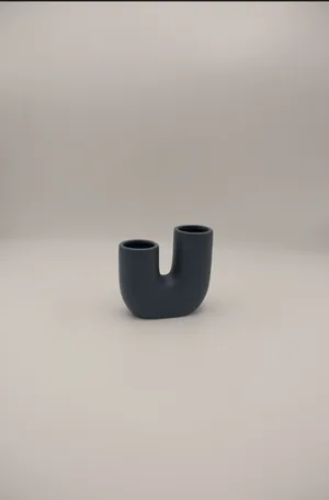 Blue U-shaped Vases (small)