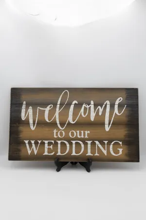 Welcome to Our Wedding Sign (Small)