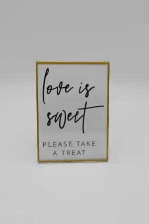 Love is Sweet Signage
