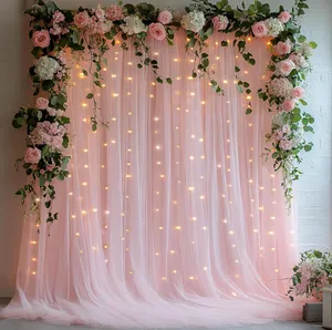 Pink Tulle Backdrop
