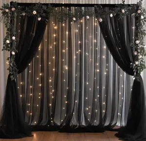 Black Tulle Backdrop