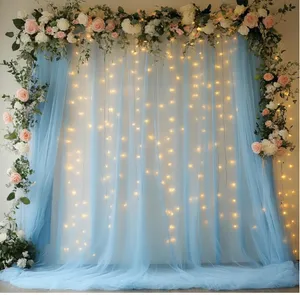 Blue Tulle Backdrop