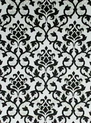 Svart og Hvítt Damask