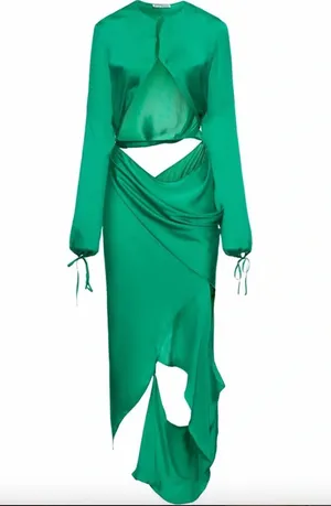 Acne Studios Green Cut Out Dress