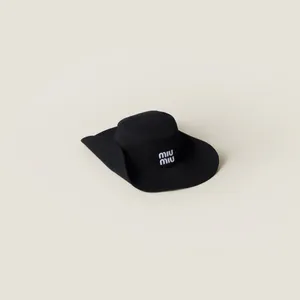 Miu Miu Black Drill Cowboy Hat