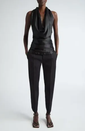 Bottega Veneta Satin Twill Halter Top