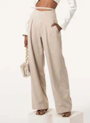Cult Gaia Cut Out Wide Leg Trousers 