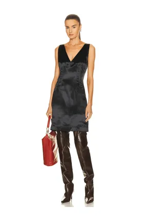 Bottega Veneta High Shine Satin Minidress