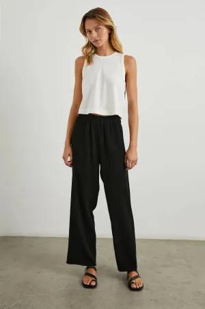 Rails Leon Crop Bottoms in Black Gauze
