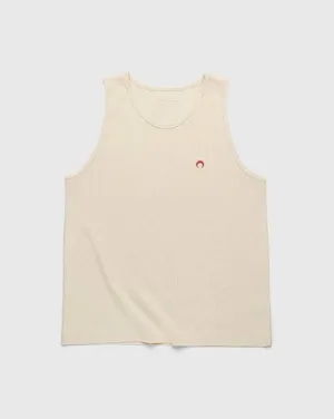 Marine Serre Organic Cotton Ribbed Tank Top