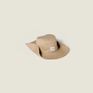 Miu Miu Beige Drill Cowboy Hat