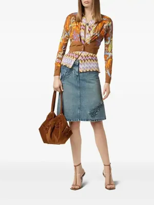 Versace Wave Crepe Shirt