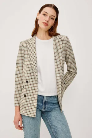Rails Jac Blazer in Blue Bay Check