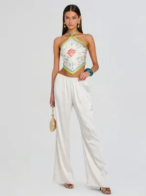 Retrofête Jamie Slik top in L'Acqua Marine