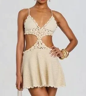Retrofête - Aisola Crochet Dress