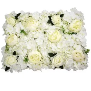 Flower wall Ivory Peonies, Carnations & Hydrangeas
