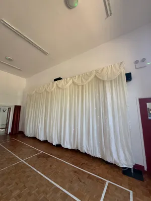 Pro 6m x 4m Ivory Mirage Fibre Optic Wedding Backdrop