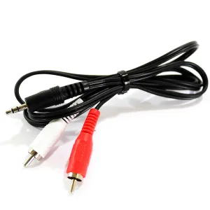 3.5mm to RCA Cable Stereo Jack 2.5m Audio Lead