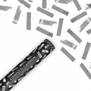 60cm Silver Handheld Confetti Canon