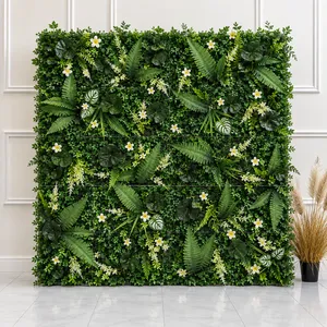 Mixed Foliage Green Wall Hire