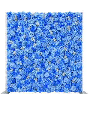 Baby Blue 3D Flower Wall