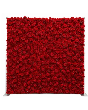 Ruby Red 3D Flower Wall