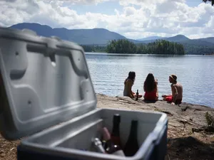 YETI-Style Cooler + Ice & Stocking