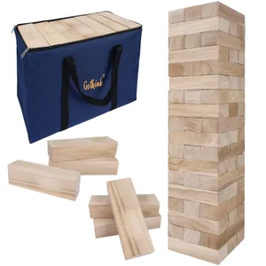 Giant Tumble Tower Game, Large Tumbling Tower Stacking to Over 5 FT
