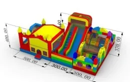 Castle & Obstacle & Slide