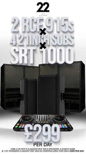 2 RCF 915's X 4 21inch Subs X DDJ SRT 1000