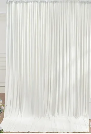 Ivory Wrinkle-free backdrop curtain