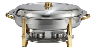 Stainless Steel round Chaffer Dishes 6QT