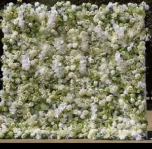 White orchid bloom flower wall Rental 8ft by 8ft