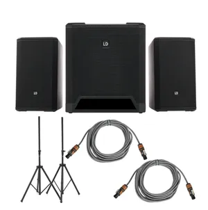 Location pack sono LD Systems Dave 12 G4X – PA actif 2.1 + pieds + câbles