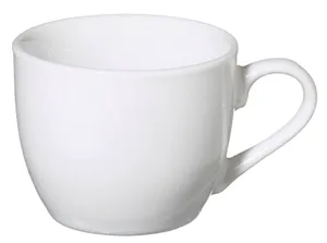Tasse à café blanche en porcelaine – 15 cl
