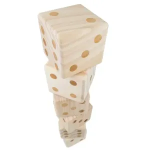 Location sac de 6 dés en bois XXL – jeu d’adresse