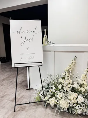 Custom Signage + Optional Easel Rental