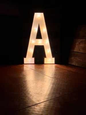 36in Light Up Marquee A