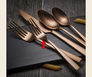 Matte Copper Salad / Dessert Fork
