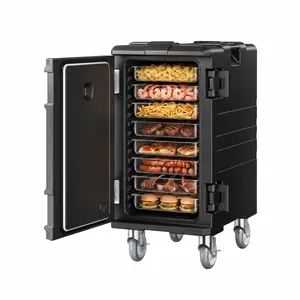 Insulated Food Pan Carrier – 120L with Wheels (large)