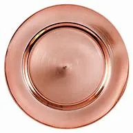 Rose Gold Charger Plate (13