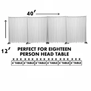 40ft (W) 12ft (T) Head Table Backdrop