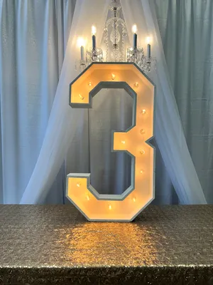 36” Marquee Number 3