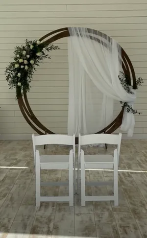 Wood Circle Arch