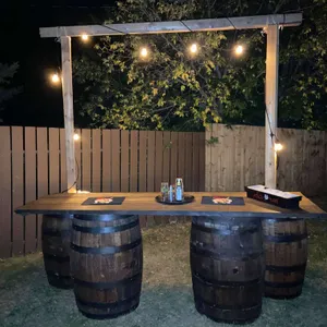 Barrel Bar/Arch W/Lights
