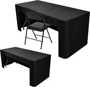 Trade Show Table With 2 Chairs (black)