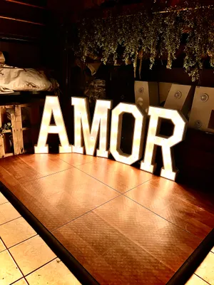 AMOR Marquee Sign 3ft